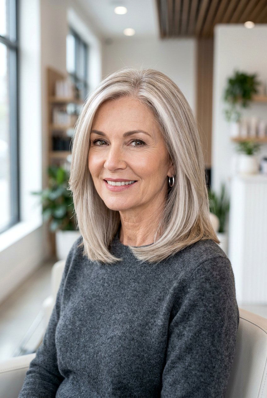 Champagne blonde with ash undertones - 20 champagne blonde for women over 50 - 20 champagne blonde for women over 50