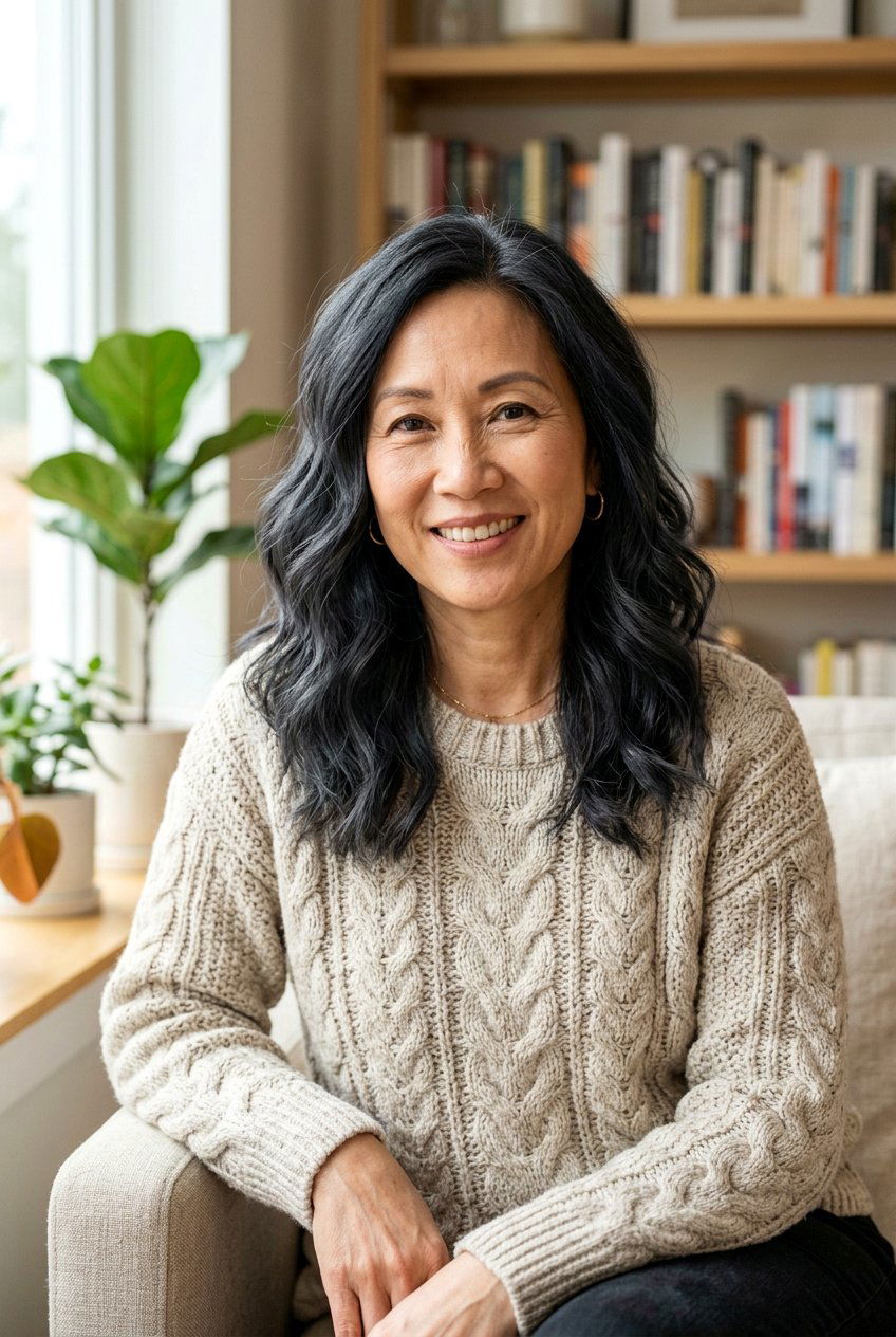 Charcoal Black Hair Color - 20 glossy black hair color for women over 50 - 20 glossy black hair color for women over 50