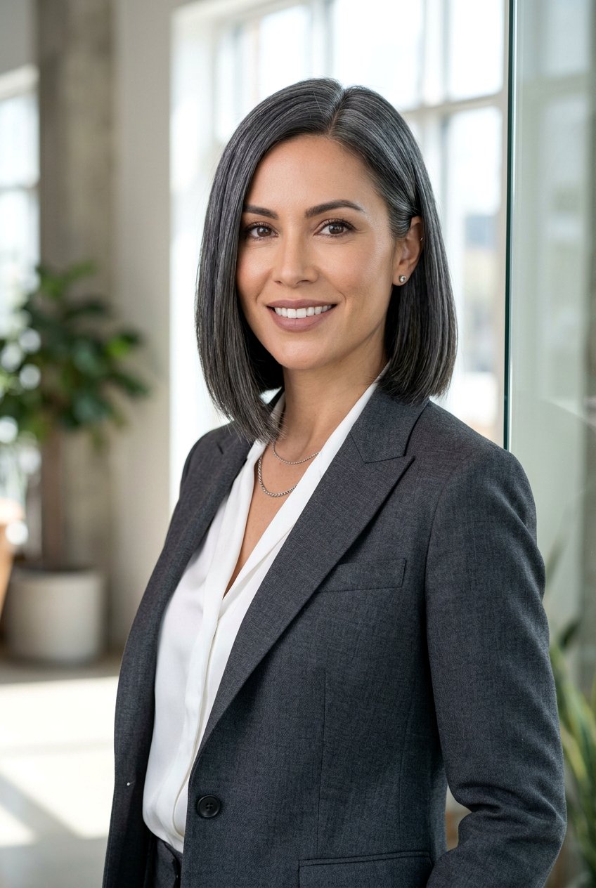 Charcoal Gray Hair Color - 20 hair color ideas for women over 60 - 20 hair color ideas for women over 60