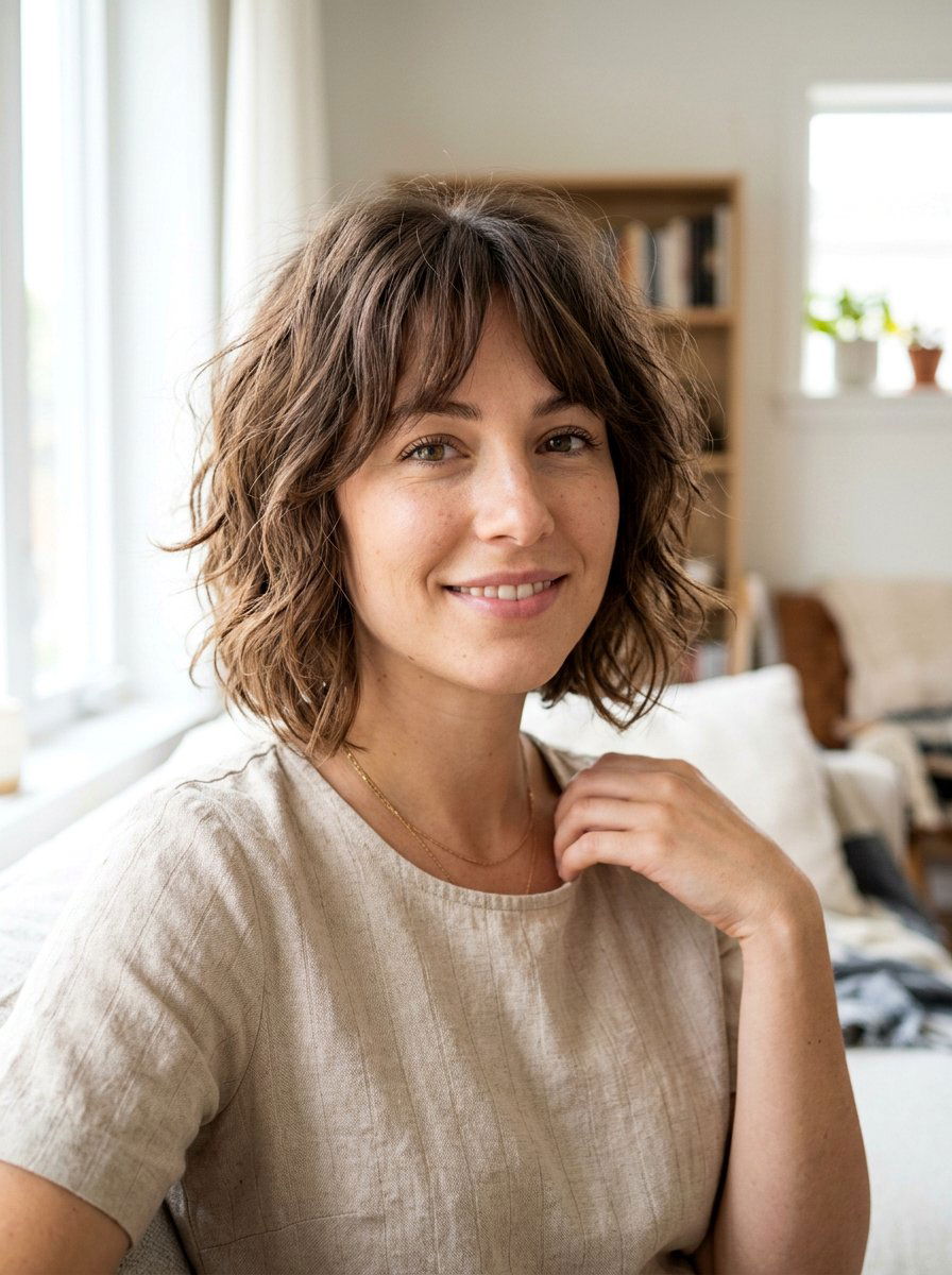 Cheekbone Grazing Undone Bob - 20 undone bob haircut - 20 undone bob haircut