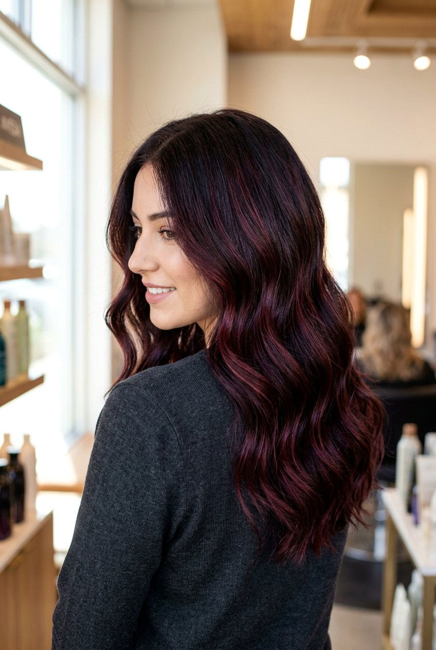 Cherry Cola Balayage - 20 cola brunette hair color - 20 cola brunette hair color
