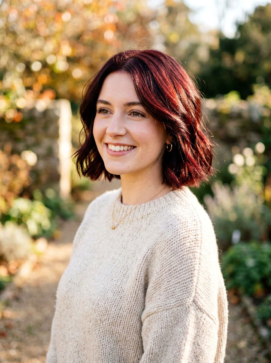 Cherry Cola Bob Color - 20 salon color ideas for shoulder length bob - 20 salon color ideas for shoulder length bob