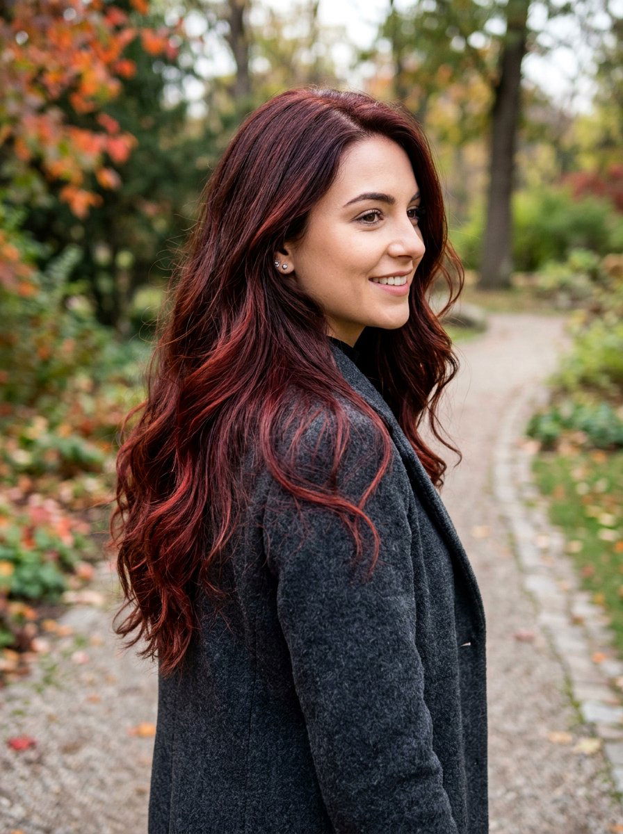 20 Breathtaking Red Brown Hair Color for Winter You Will Love