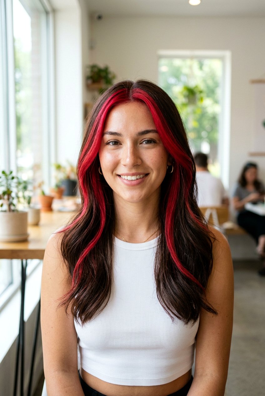 Cherry Cola Face Framing - 20 cherry cola hair color for brunettes - 20 cherry cola hair color for brunettes