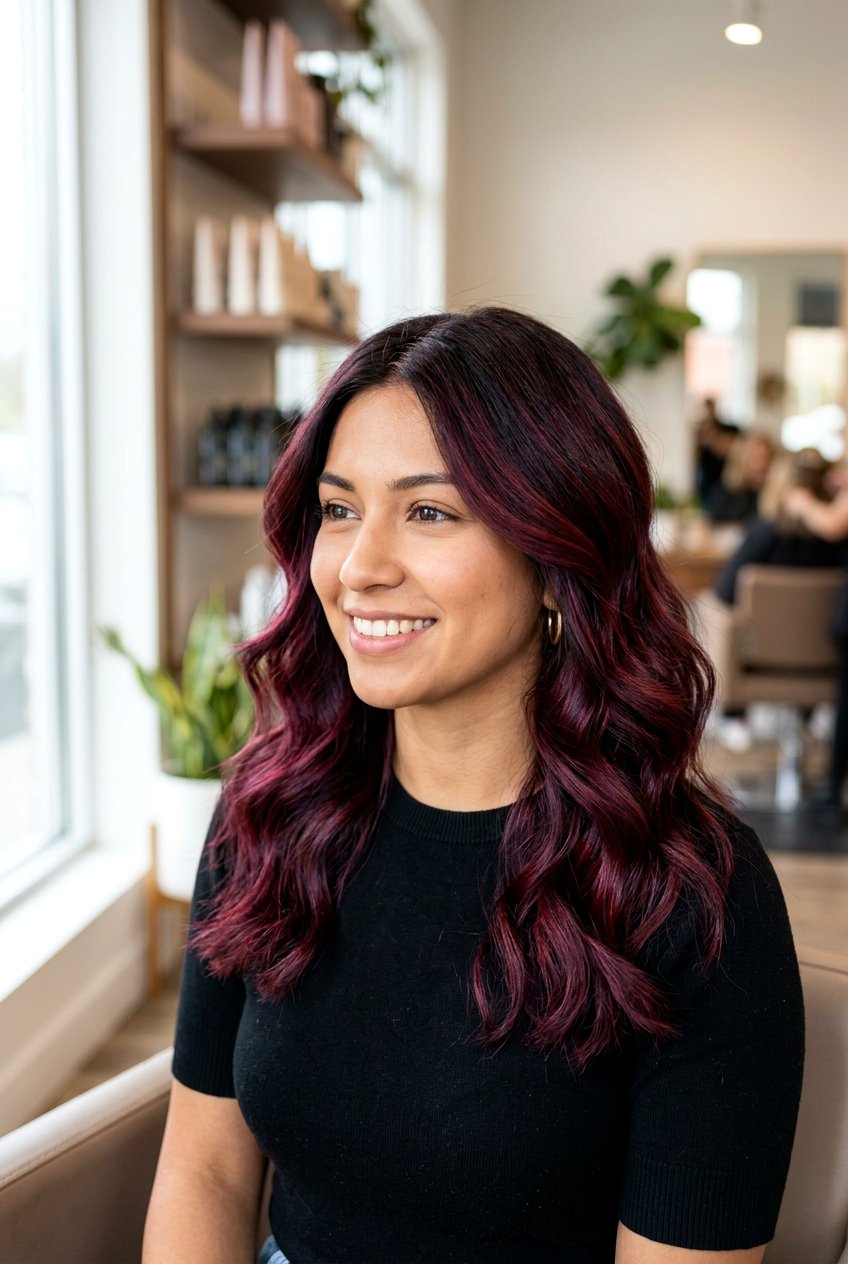 Cherry Cola Hair - 20 red hair color ideas for winter - 20 red hair color ideas for winter