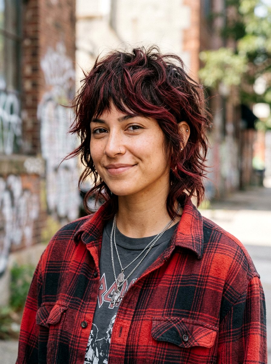 Cherry Cola Highlights On Wolf Cut - 20 winter cherry cola highlights - 20 winter cherry cola highlights