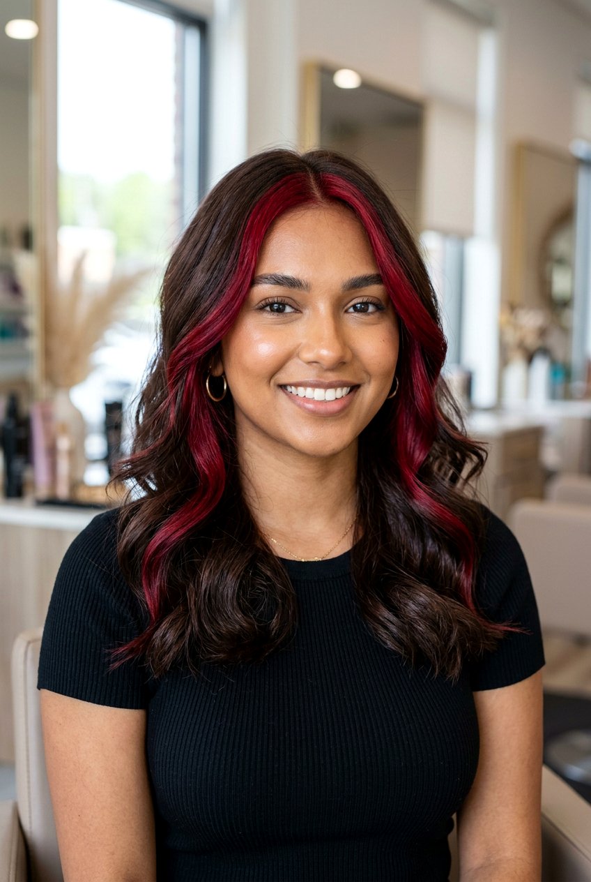 Cherry Cola Money Piece - 20 cherry cola hair color - 20 cherry cola hair color