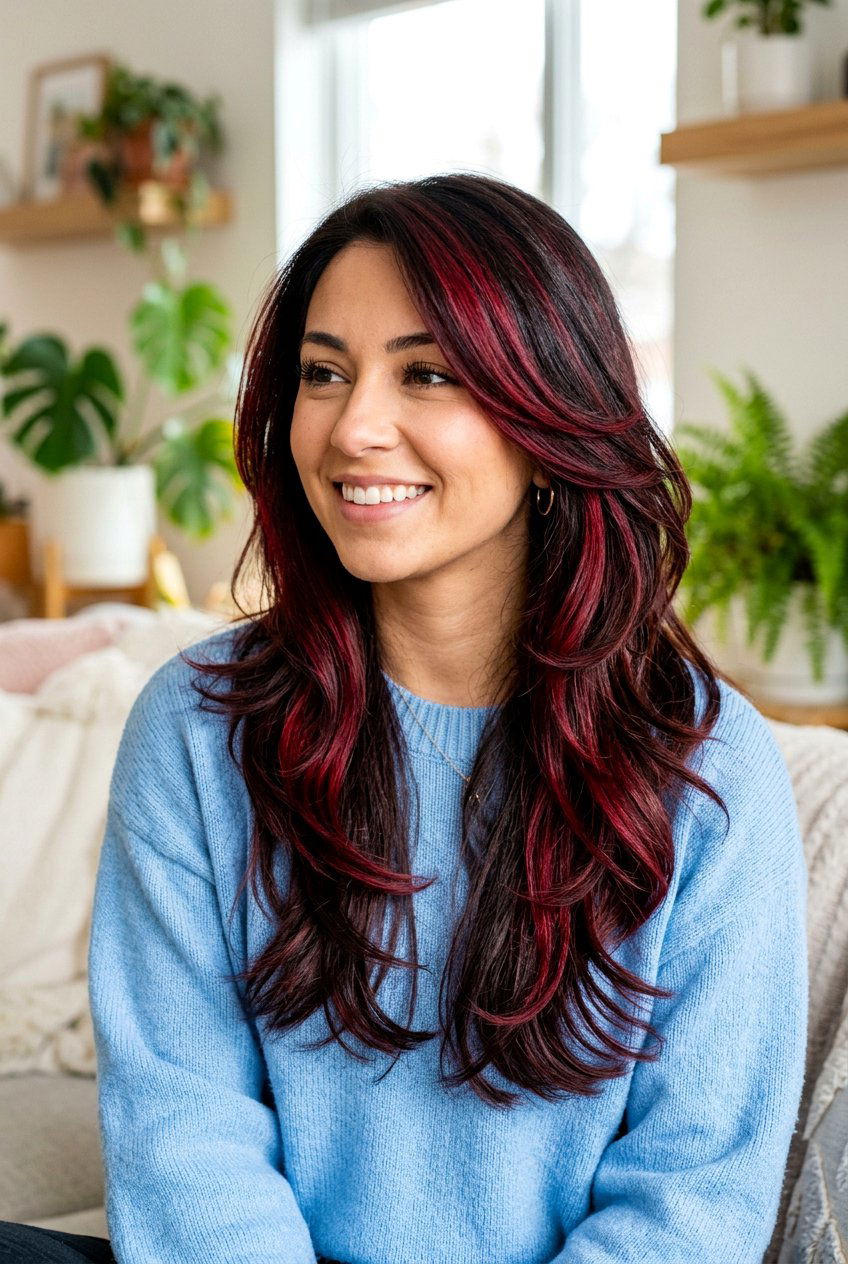 Cherry Cola Ribbons - 20 cherry cola hair color for brunettes - 20 cherry cola hair color for brunettes