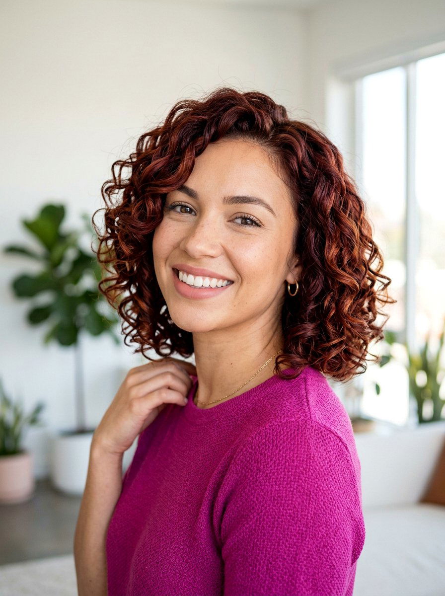 20 Stunning Copper Curly Bob Color Ideas to Try This Year
