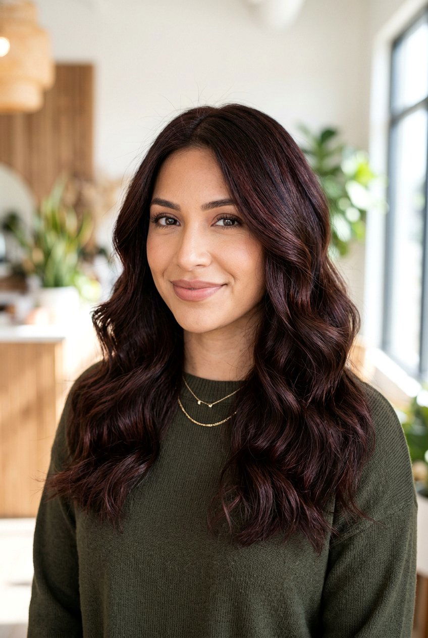 Cherry Mocha Hair - 20 korean hairstyles for women - 20 korean hairstyles for women