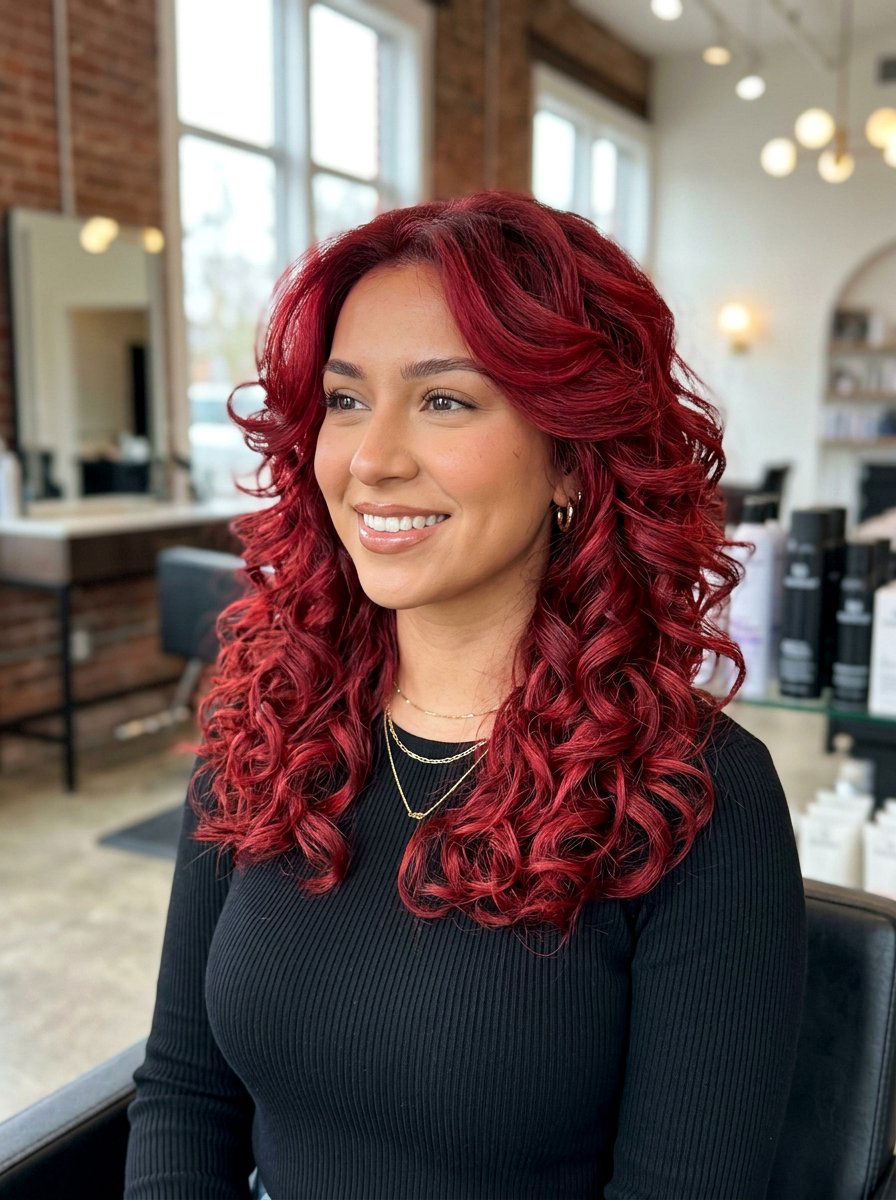 Cherry Red Butterfly Haircut - 20 red butterfly haircut color ideas - 20 red butterfly haircut color ideas