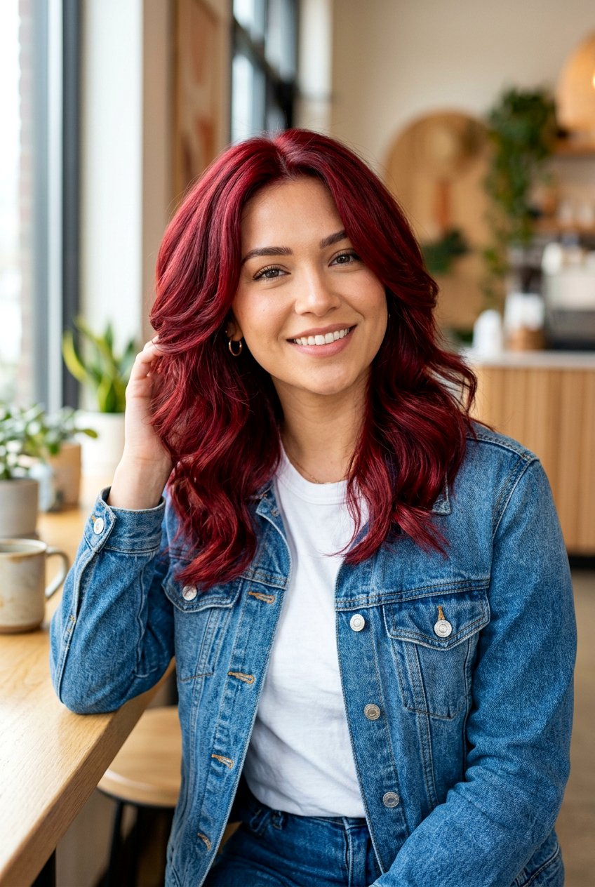 Cherry Red Hair Color - 20 fire hair color ideas - 20 fire hair color ideas