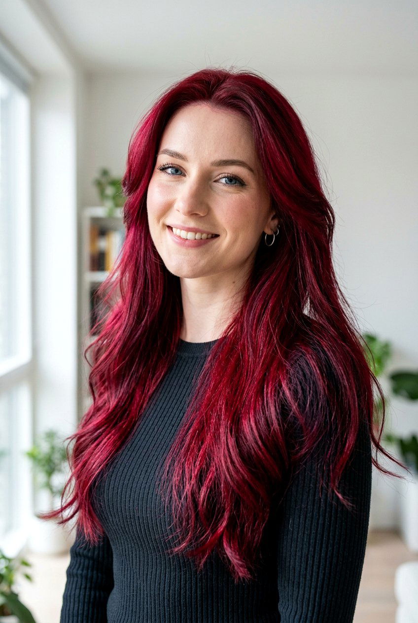 Cherry Red Hair Color - 20 hair color ideas for cool undertones - 20 hair color ideas for cool undertones