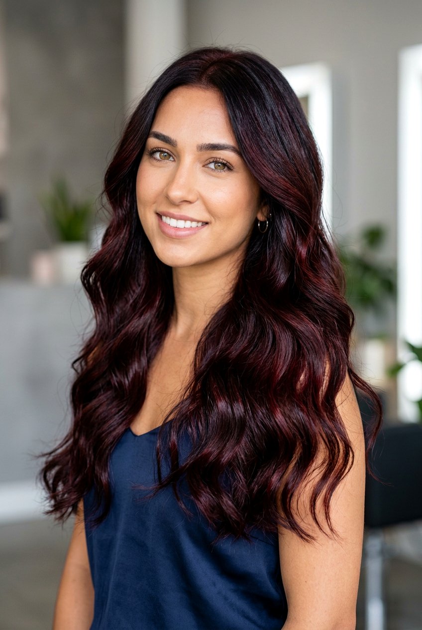 Cherry black hair - 20 natural black hair color ideas - 20 natural black hair color ideas