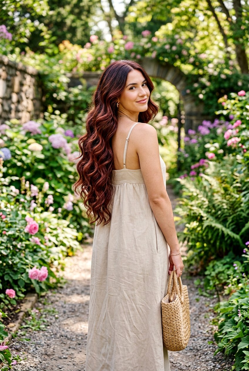 Cherry brunette balayage long hair - 20 cherry brunette balayage - 20 cherry brunette balayage