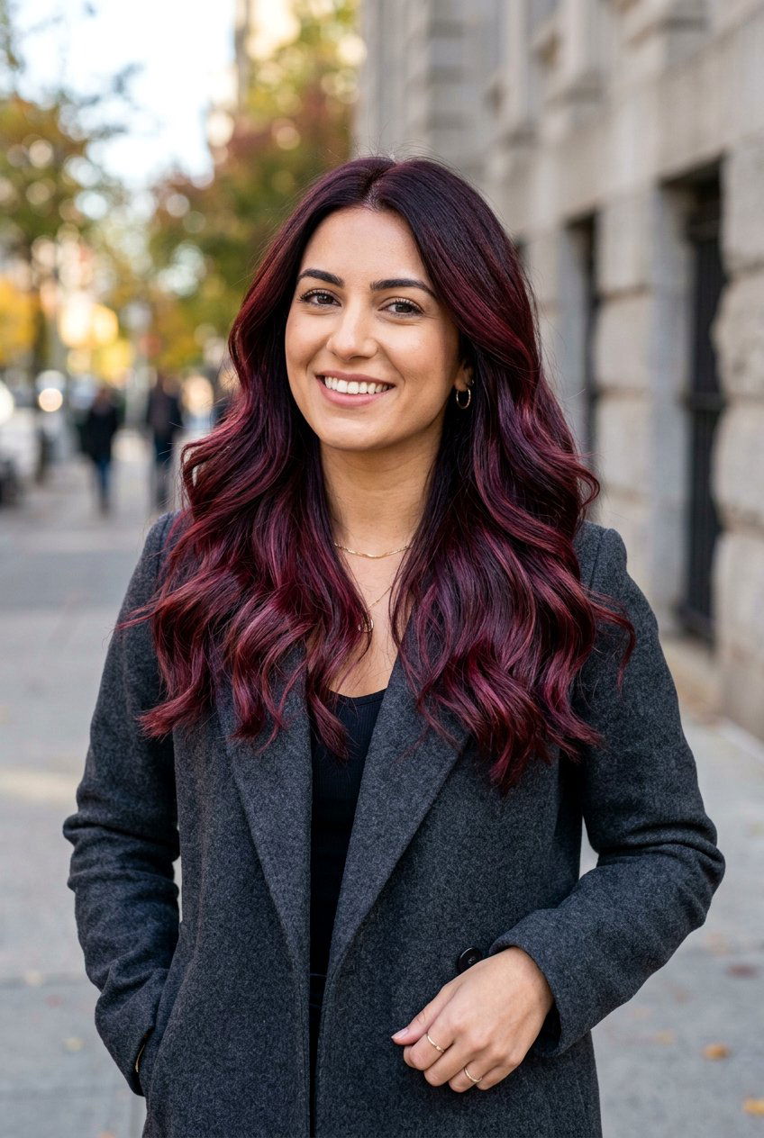 Cherry burgundy brunette balayage - 20 cherry brunette balayage - 20 cherry brunette balayage