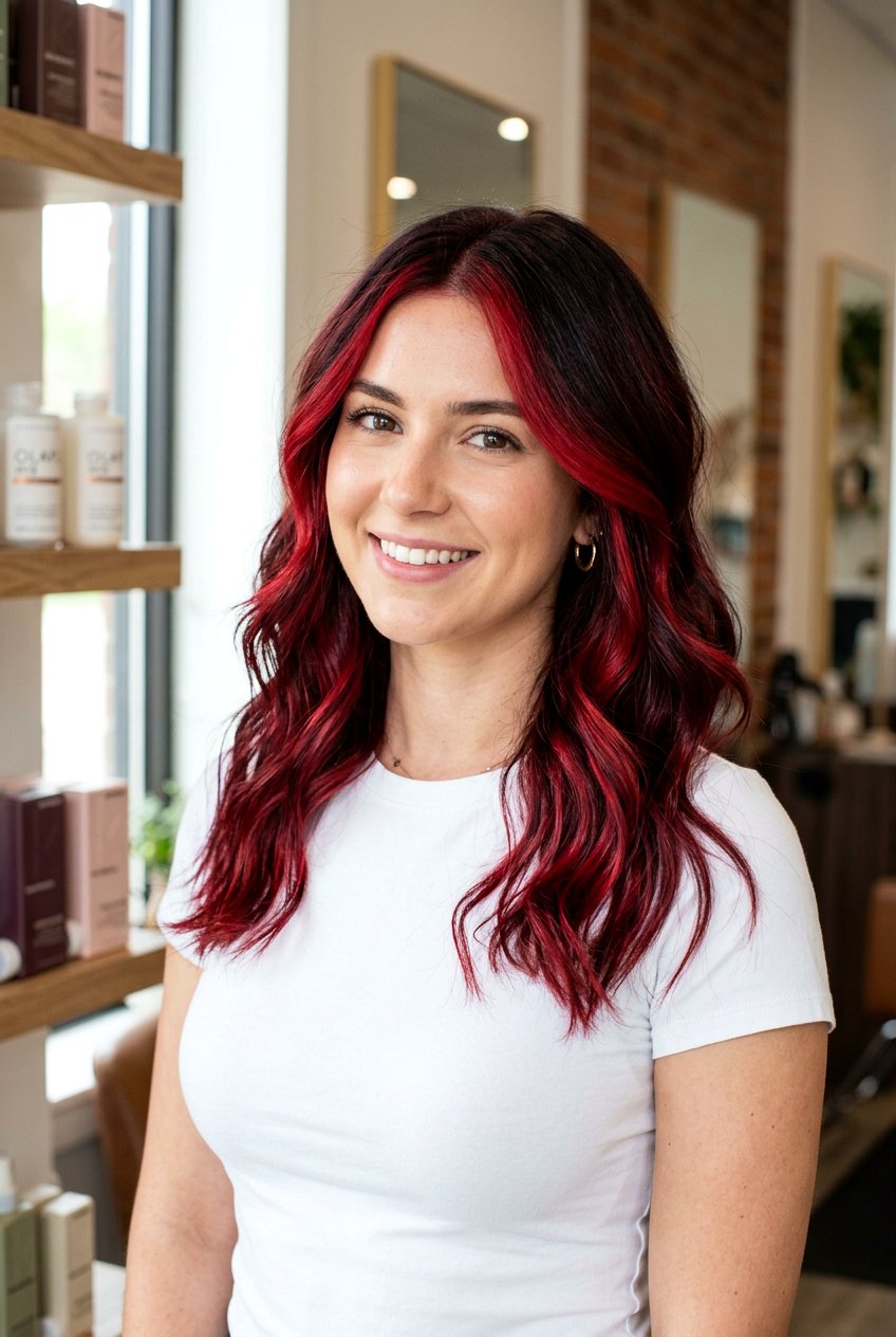 Cherry red brunette balayage - 20 cherry brunette balayage - 20 cherry brunette balayage