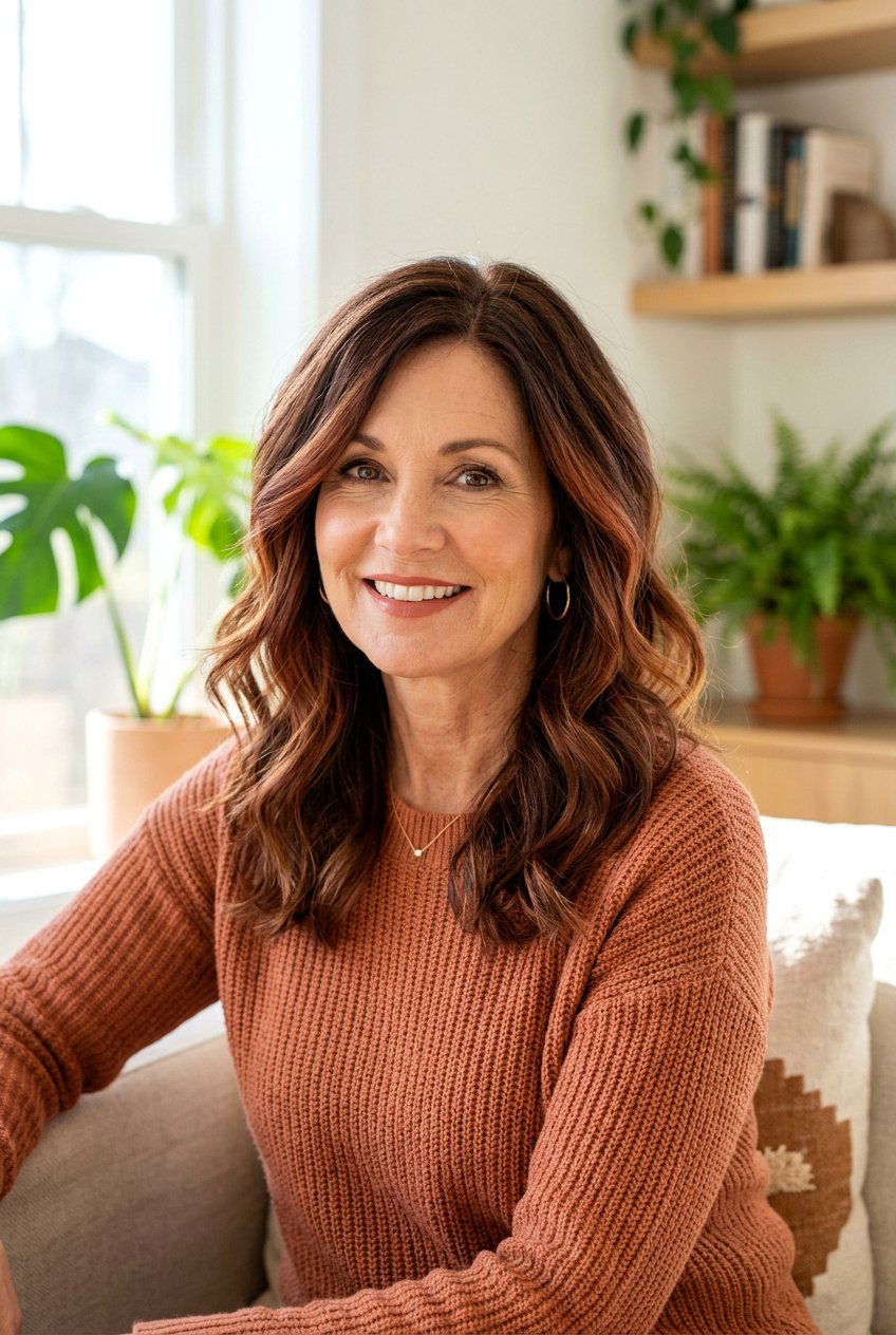 Chestnut Auburn Balayage For Women Over 50 - 20 auburn balayage for women over 50 - 20 auburn balayage for women over 50