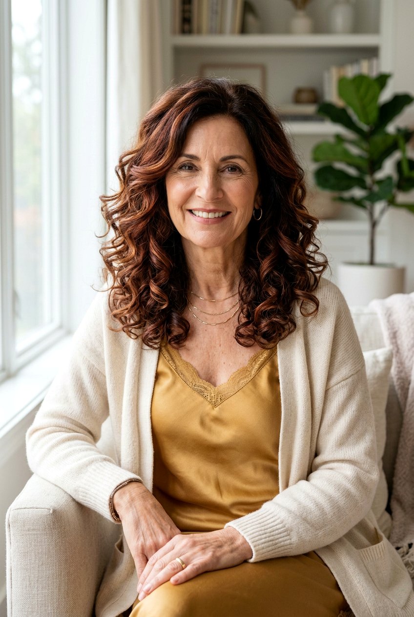 Chestnut Balayage - 20 soft brunette balayage for older women - 20 soft brunette balayage for older women