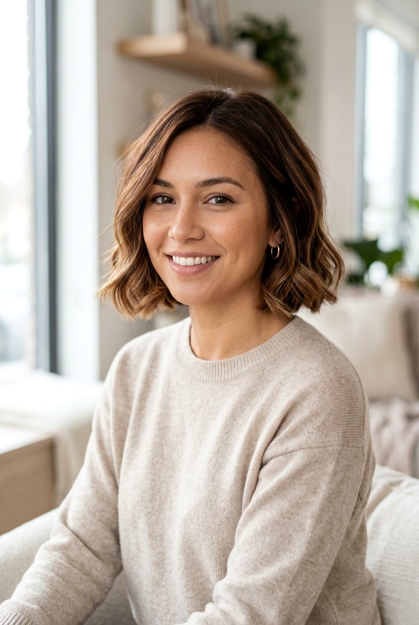 Chestnut Balayage Bob Haircut - 20 chestnut balayage hair color - 20 chestnut balayage hair color