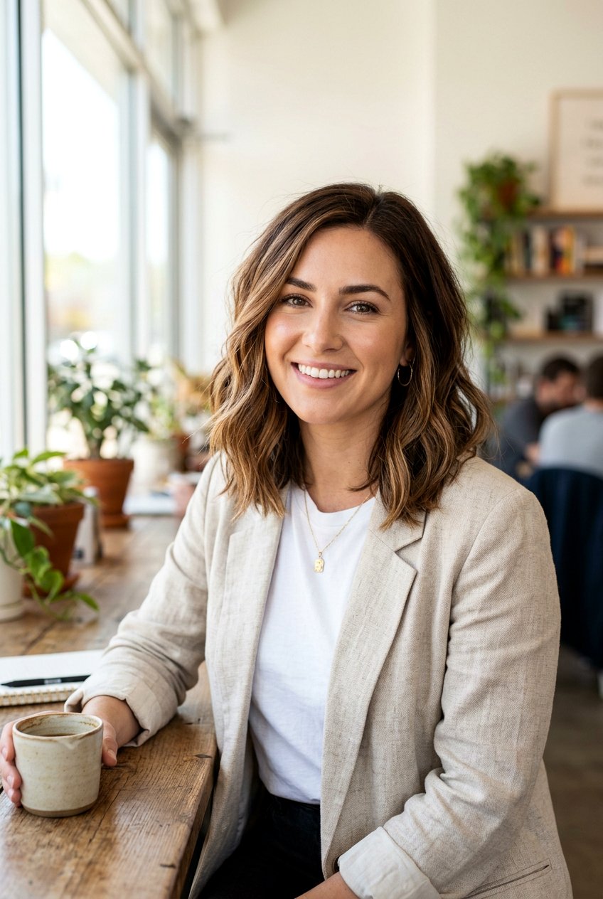 Chestnut Balayage Lob Haircut - 20 chestnut balayage hair color - 20 chestnut balayage hair color