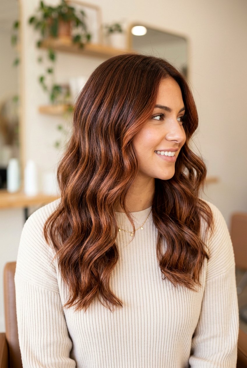 Chestnut Balayage With Red Tones - 20 chestnut balayage hair color - 20 chestnut balayage hair color