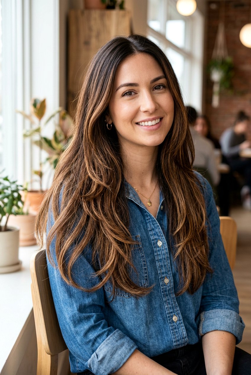 Chestnut Brown Balayage - 20 chestnut brunette for mature skin tones - 20 chestnut brunette for mature skin tones