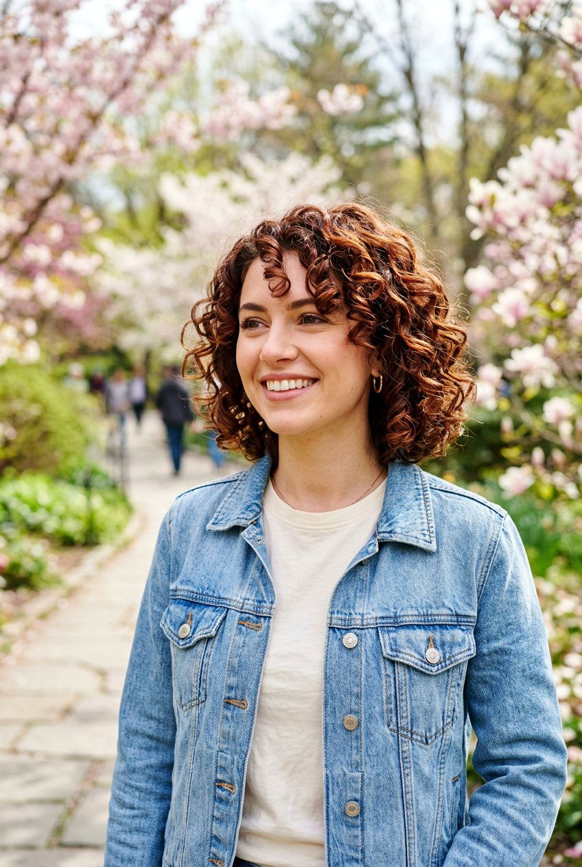 Chestnut Brown Curly Bob - 20 brunette curly bob color ideas - 20 brunette curly bob color ideas