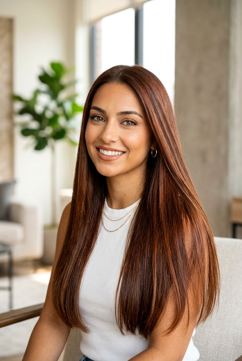 Chestnut Brown Hair Color for Olive Skin - 20 hair color ideas for olive skin - 20 hair color ideas for olive skin