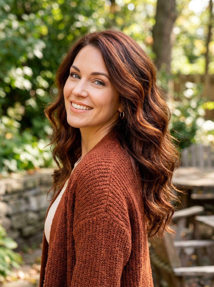 Chestnut Brown Hair With Auburn Highlights - 20 rich brunette with subtle highlights - 20 rich brunette with subtle highlights