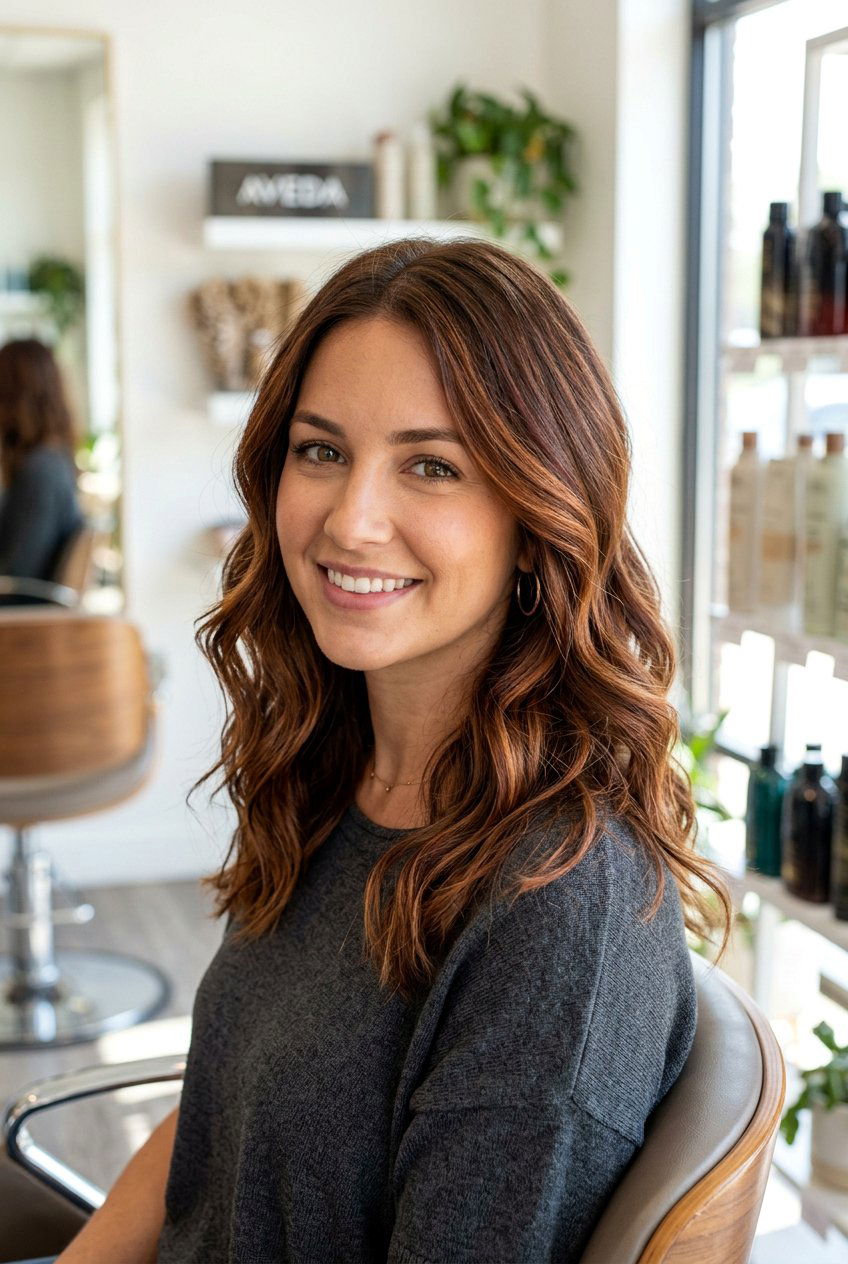 Chestnut Brown Highlights - 20 hair color ideas for brunettes - 20 hair color ideas for brunettes