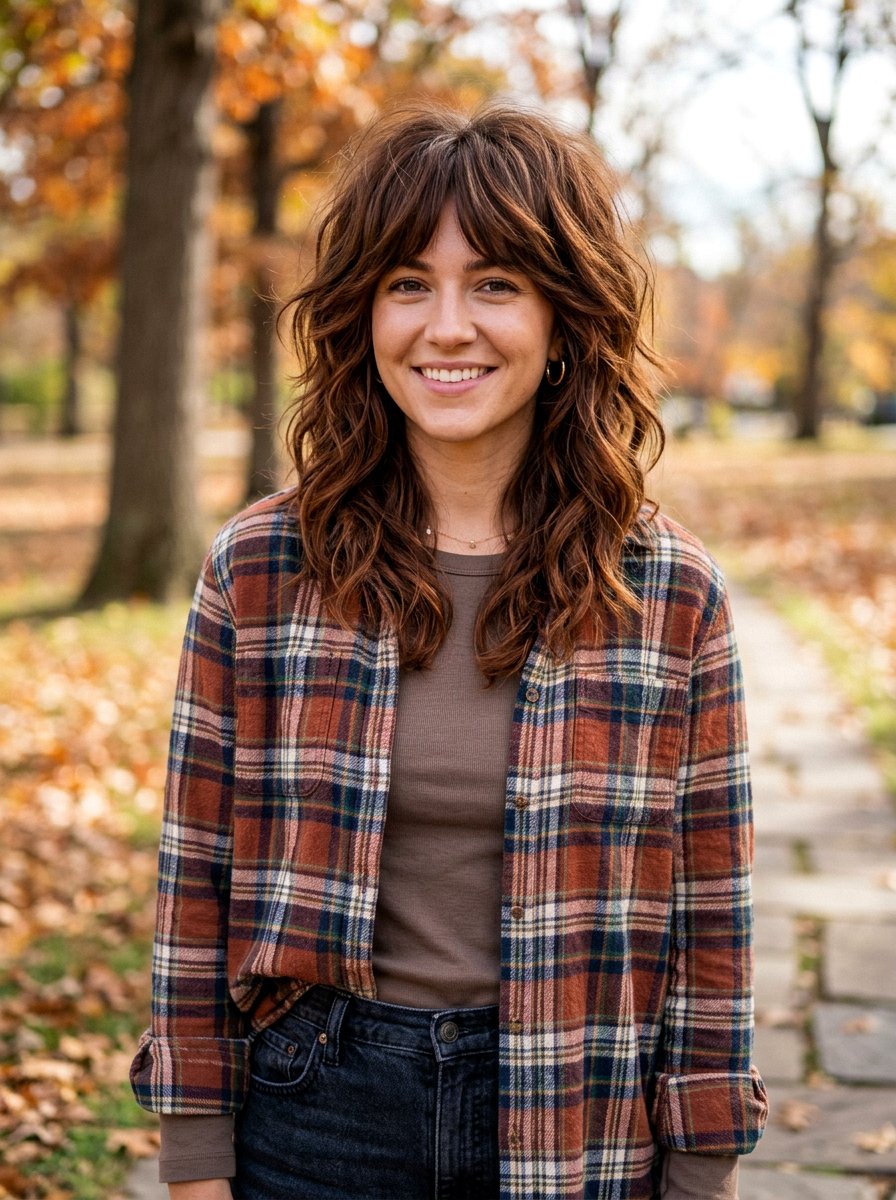 Chestnut Brown Shag Haircut - 20 salon color ideas for shag haircuts - 20 salon color ideas for shag haircuts