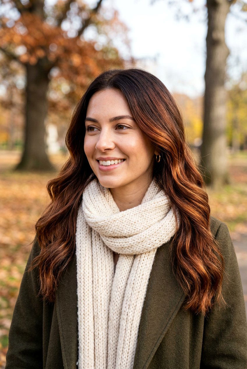 Chestnut Brunette Balayage Root Melt - 20 brunette balayage with root melt - 20 brunette balayage with root melt