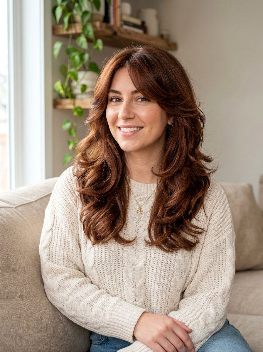 Chestnut Butterfly Haircut - 20 butterfly haircut hair color ideas - 20 butterfly haircut hair color ideas