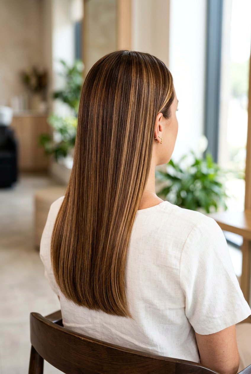 Chestnut Caramel Ribbons On Straight Hair - 20 chestnut caramel ribbons hair - 20 chestnut caramel ribbons hair