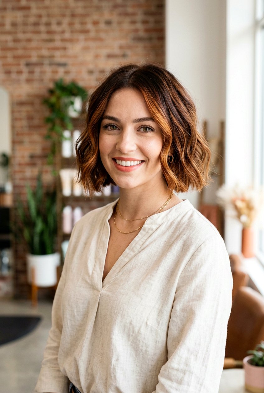 Chestnut Copper Balayage For Short Hair - 20 chestnut copper balayage - 20 chestnut copper balayage