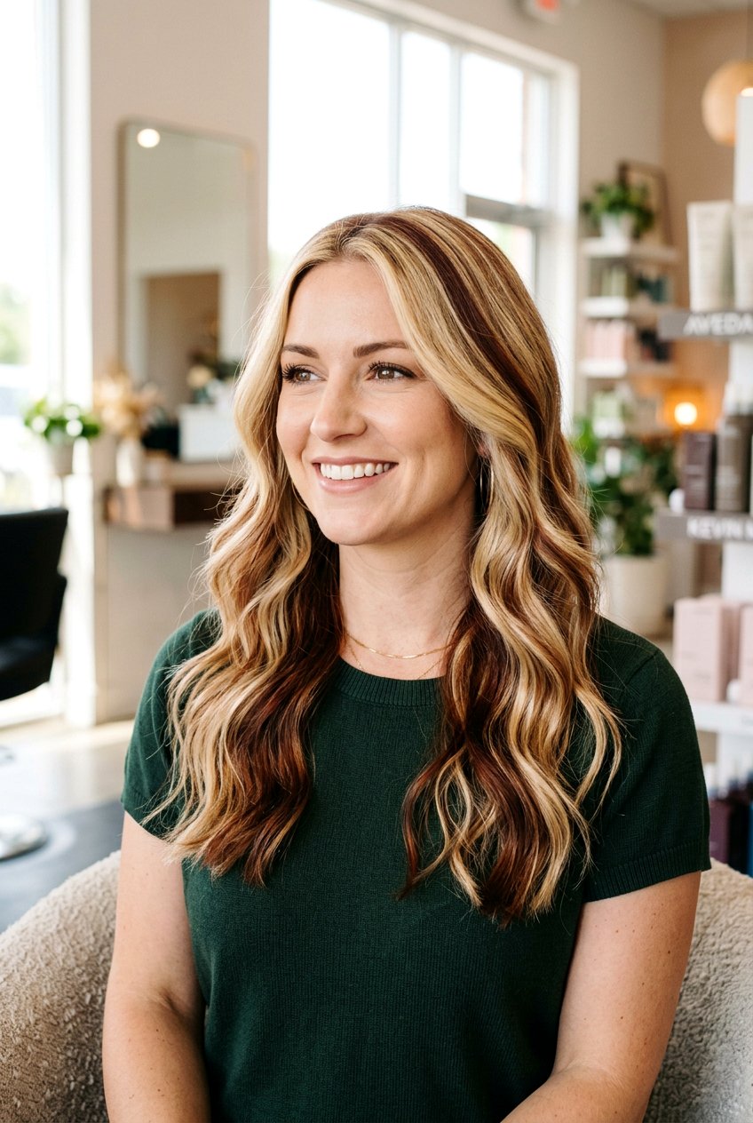 Chestnut Lowlights - 20 lowlights for over highlighted blonde hair - 20 lowlights for over highlighted blonde hair