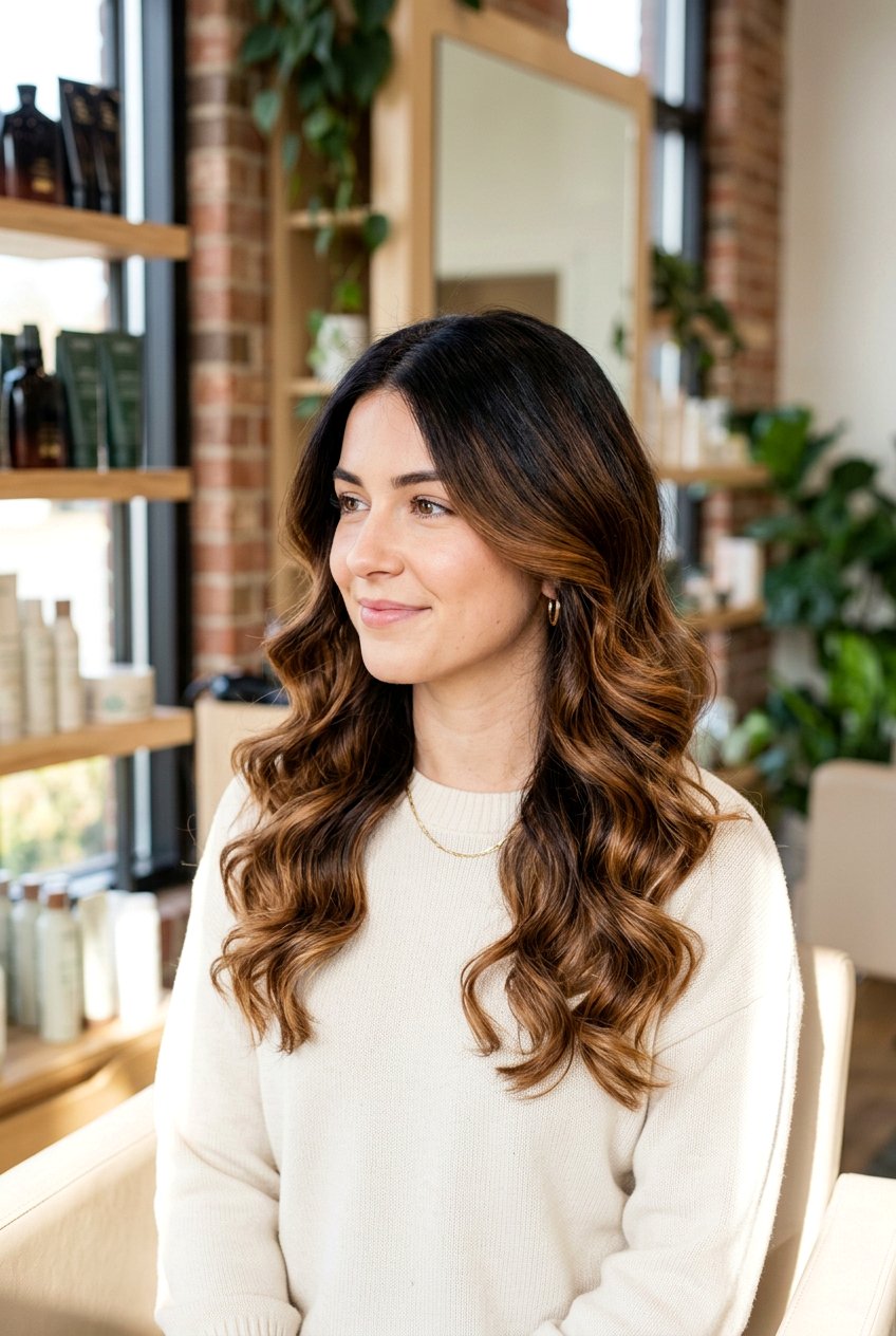 Chestnut Ombre Hair - 20 sun kissed brunette hair - 20 sun kissed brunette hair