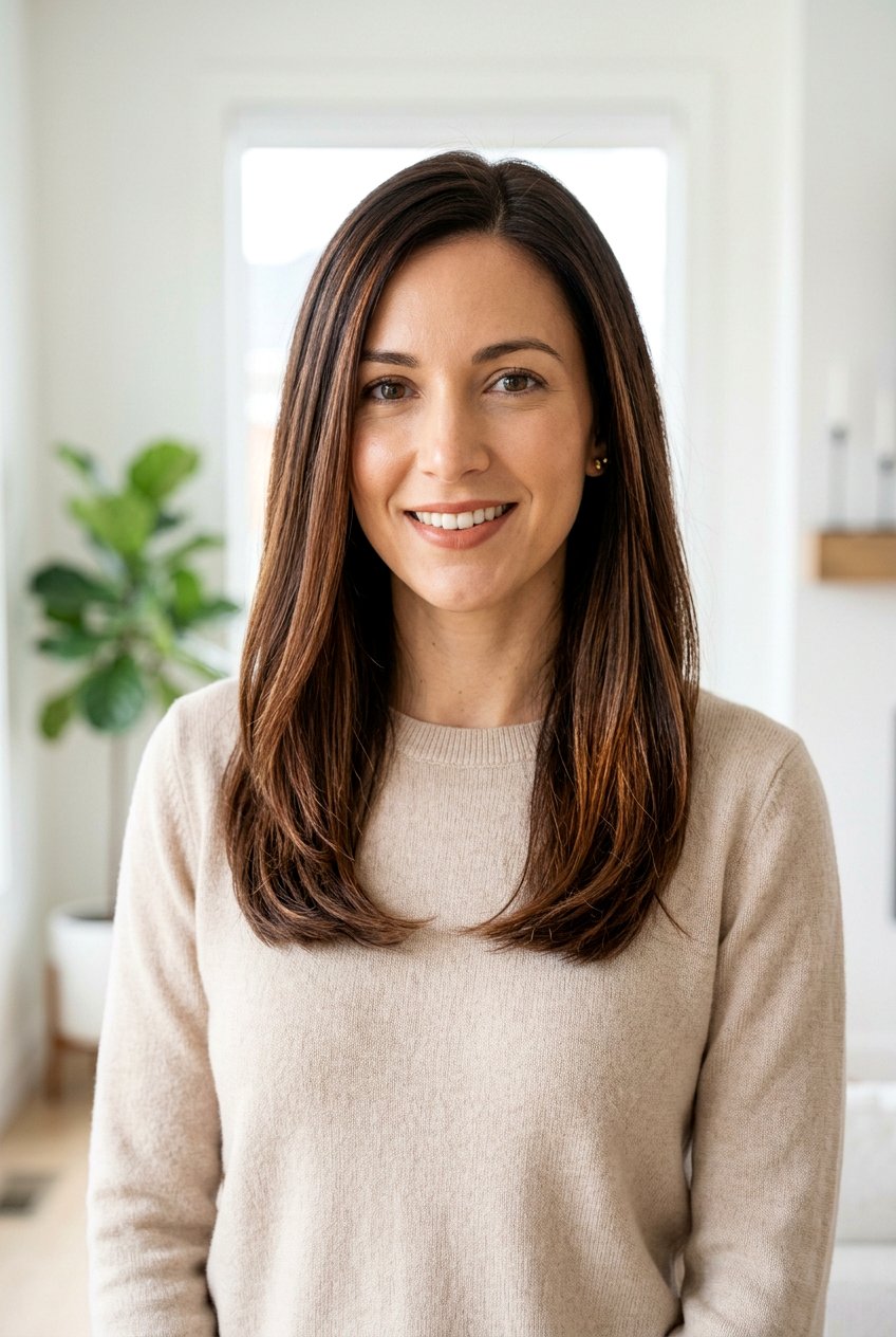 Chestnut Partial Highlights on Brown Hair - 20 partial highlights on brown hair - 20 partial highlights on brown hair