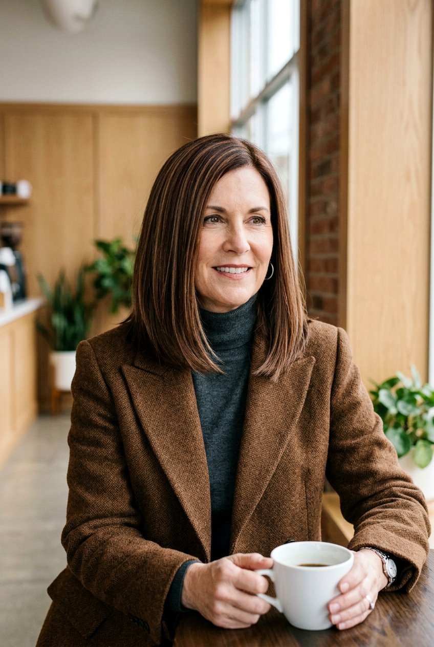 Chestnut Wood Grain Dimension - 20 natural brunette refresh for mature women - 20 natural brunette refresh for mature women