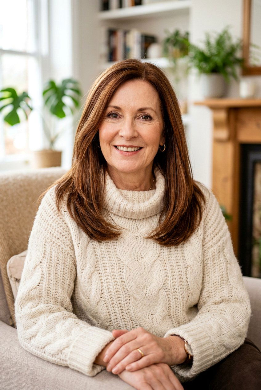 Chestnut auburn blend - 20 soft auburn hair color for older women - 20 soft auburn hair color for older women