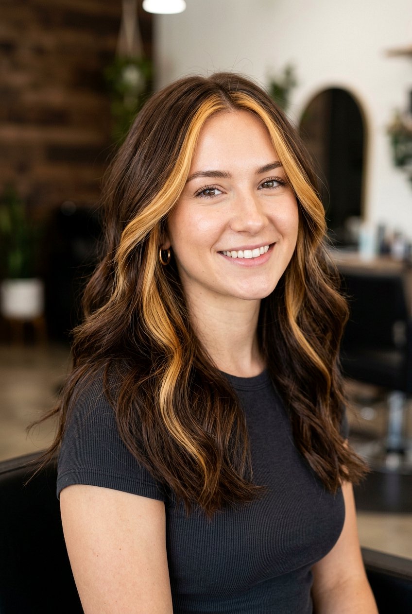 Chestnut brown hair with money piece - 20 chestnut brown hair color - 20 chestnut brown hair color