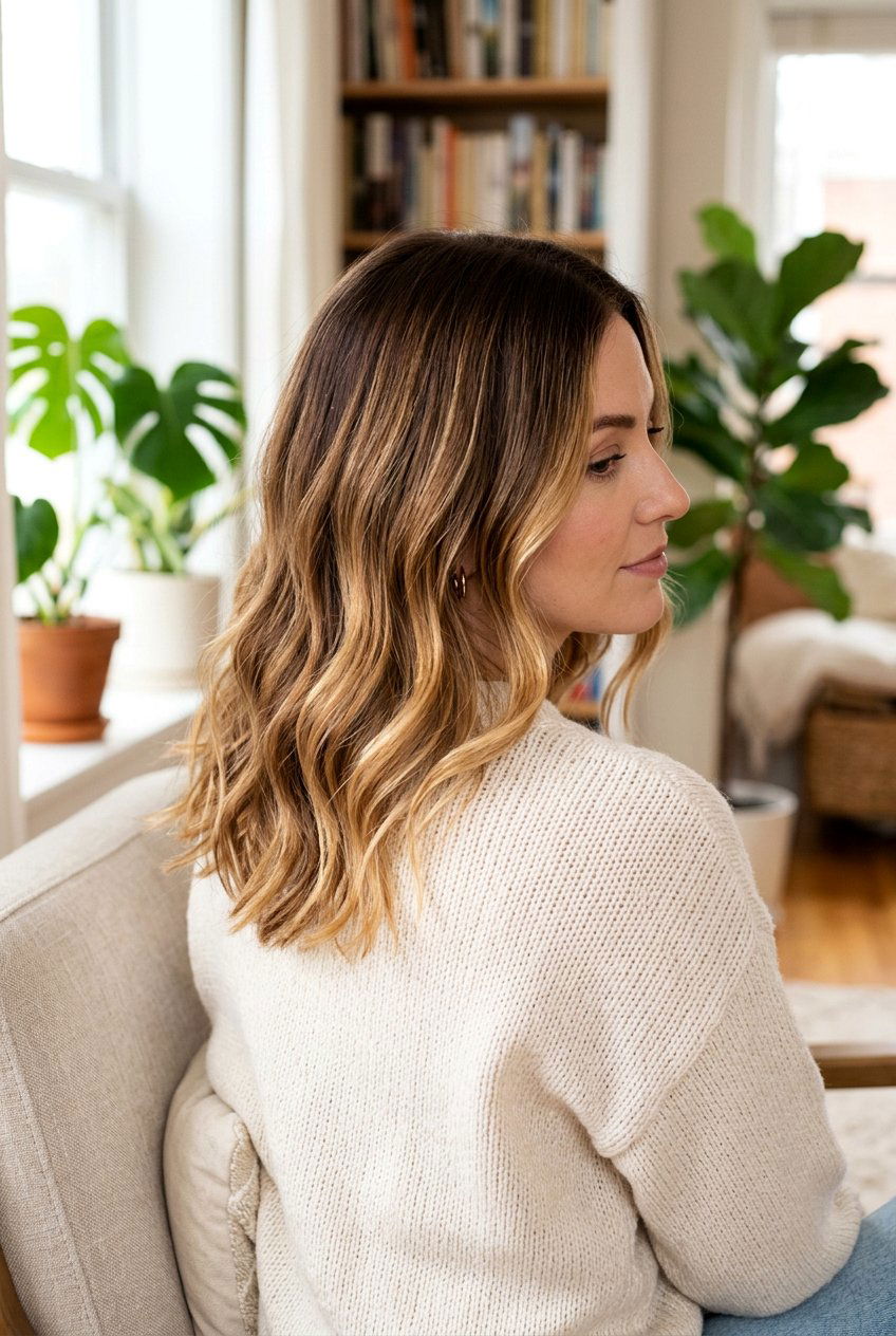 Chestnut to Warm Blonde Balayage - 20 cool blonde balayage - 20 cool blonde balayage