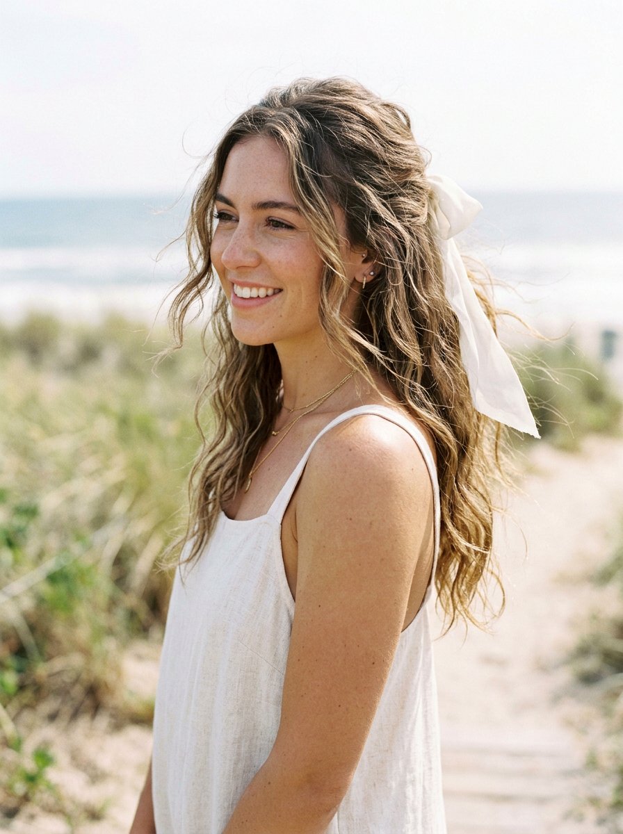 20 Charming Ribbon Bow Half Up Hairstyle Ideas For Any Event