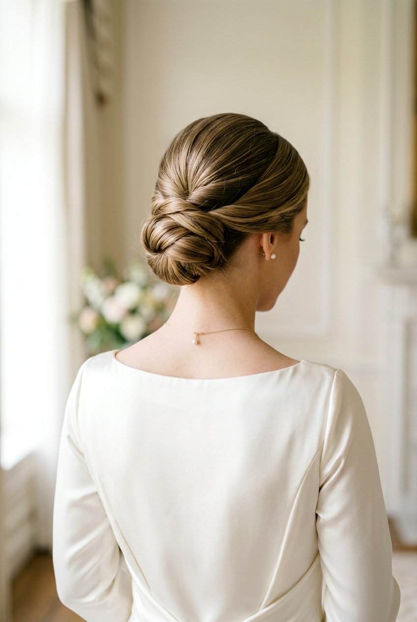 Chignon Low Bun - 20 prom hairstyle with low textured bun - 20 prom hairstyle with low textured bun