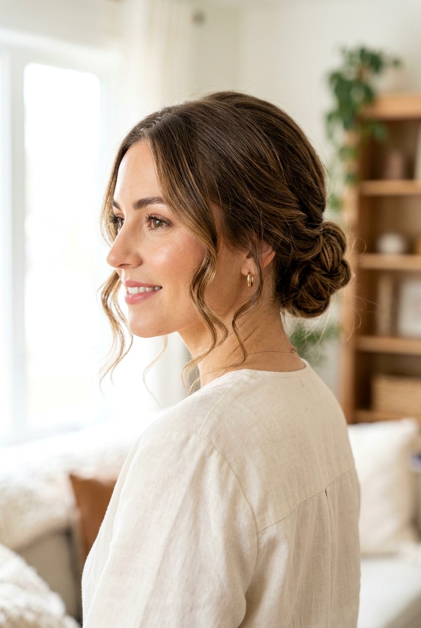 Chignon With Face Framing Pieces - 20 classic chignon hairstyle - 20 classic chignon hairstyle