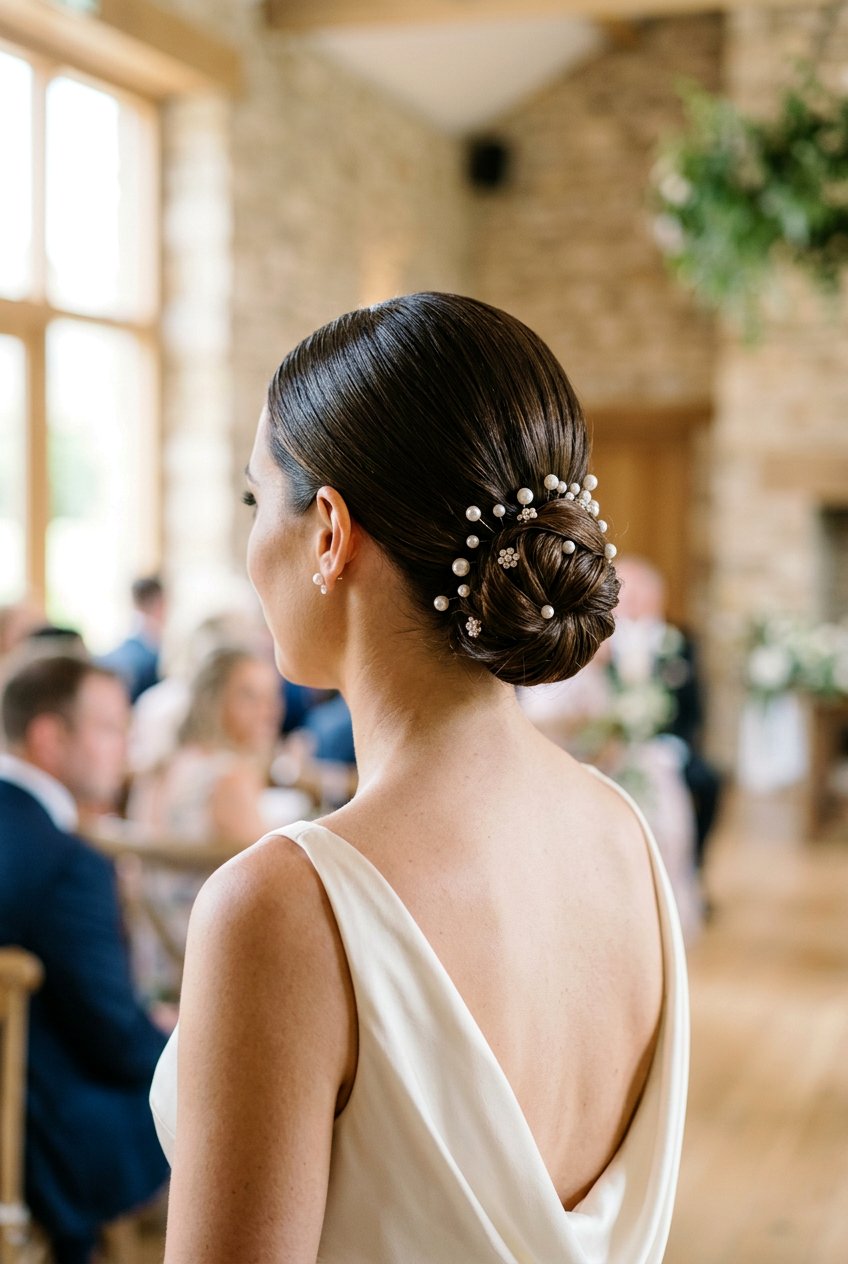 Chignon With Hair Accessories - 20 classic chignon hairstyle - 20 classic chignon hairstyle