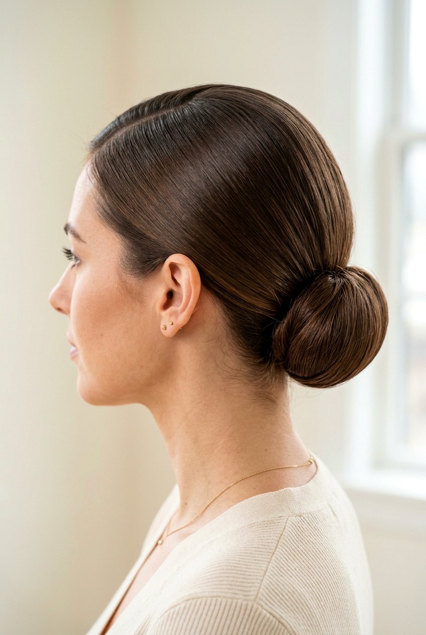 Chignon low bun - 20 low bun hairstyles - 20 low bun hairstyles
