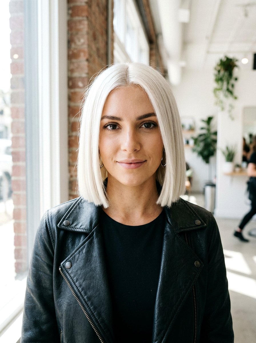 Chin Length Blunt Cut For Bleached Hair - 20 haircut for chemically treated hair - 20 haircut for chemically treated hair