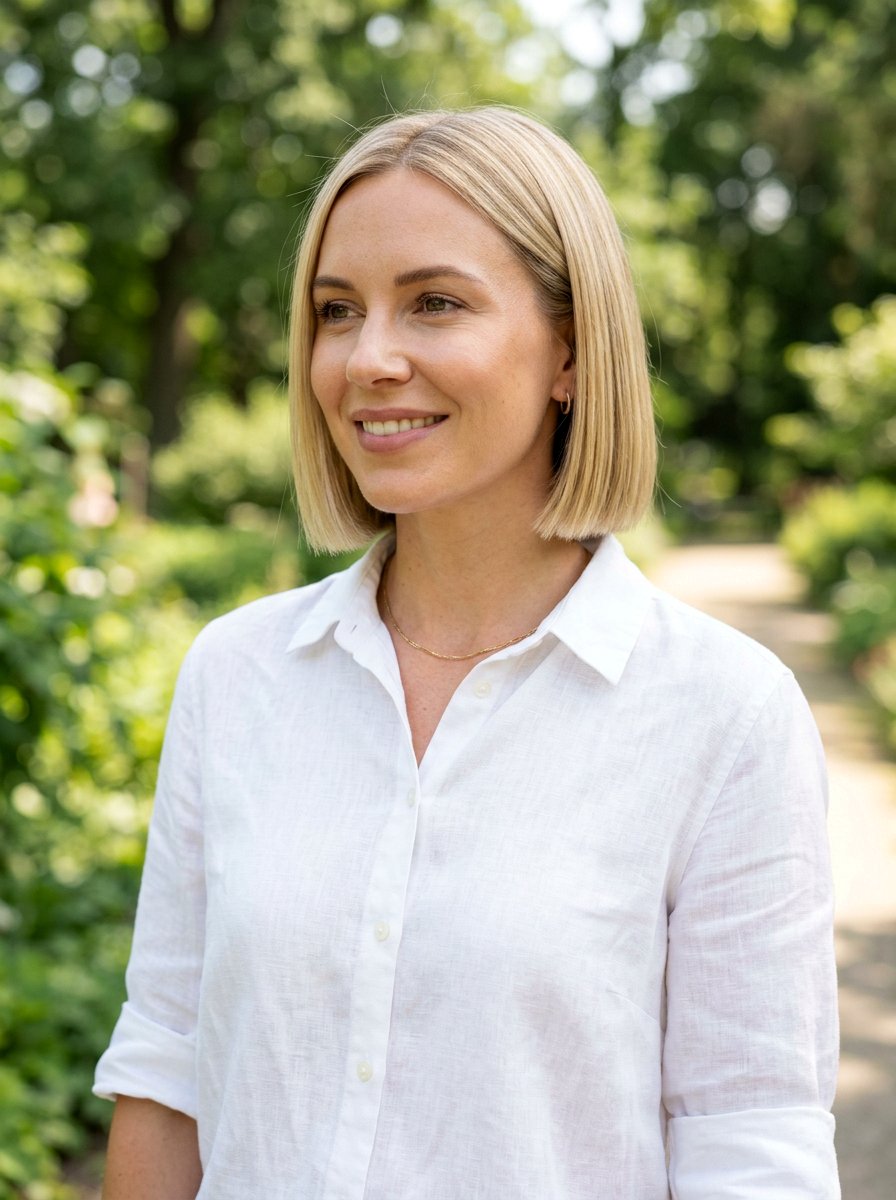 Chin Length Blunt Haircut For Fine Hair - 20 haircut for sparse fine hair - 20 haircut for sparse fine hair